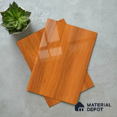 Wooden Look LM 21119 I Classic Timber Wooden High Gloss Finish 8 ft x 4 ft Decorative Laminate - 1 mm | Suitable for TV Unit, Wardrobe, Kitchen Cabinets