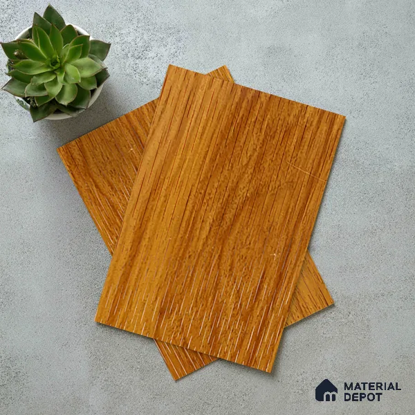 Wooden Look LM 21120 D Golden Elm Crown Zenith Texture Finish 8 ft x 4 ft Decorative Laminate - 1 mm | Suitable for TV Unit, Wardrobe, Kitchen Cabinets