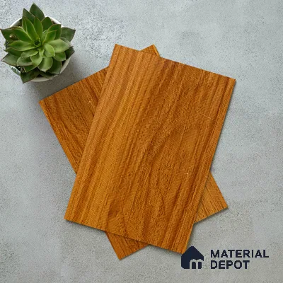 Wooden Look LM 21120 H Golden Elm Zig Wave Texture Finish 8 ft x 4 ft Decorative Laminate - 1 mm | Suitable for TV Unit, Wardrobe, Kitchen Cabinets