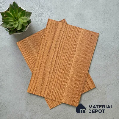 Wooden Look LM 21122 B Regal Teak Wooden Suede Finish 8 ft x 4 ft Decorative Laminate - 1 mm | Suitable for TV Unit, Wardrobe, Kitchen Cabinets