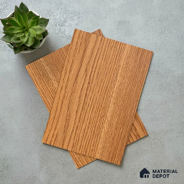 Wooden Look LM 21122 B Regal Teak Wooden Suede Finish 8 ft x 4 ft Decorative Laminate - 1 mm | Suitable for TV Unit, Wardrobe, Kitchen Cabinets