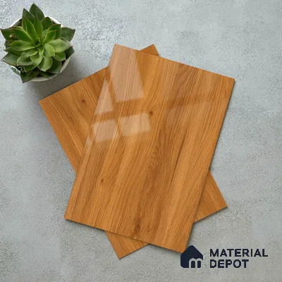 Wooden Look LM 21124 D Valmere Oak Wooden High Gloss Finish 8 ft x 4 ft Decorative Laminate - 1 mm | Suitable for TV Unit, Wardrobe, Kitchen Cabinets