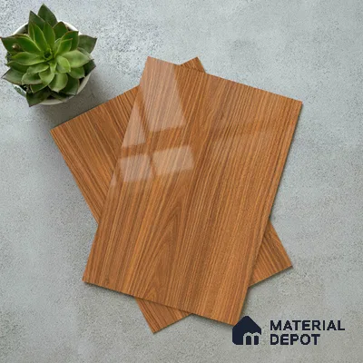 Wooden Look LM 21125 Montevec Wood Wooden High Gloss Finish 8 ft x 4 ft Decorative Laminate - 1 mm | Suitable for TV Unit, Wardrobe, Kitchen Cabinets