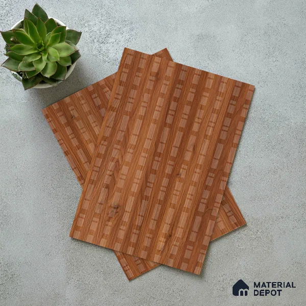 Patterned Look LM 21126 Terranova Grain Cube Texture Finish 8 ft x 4 ft Decorative Laminate - 1 mm | Suitable for Bedroom, TV Unit, Wardrobe