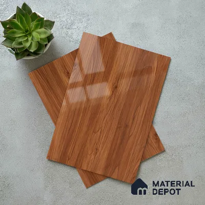Wooden Look LM 21126 E Terranova Grain Wooden High Gloss Finish 8 ft x 4 ft Decorative Laminate - 1 mm | Suitable for TV Unit, Wardrobe, Kitchen Cabinets