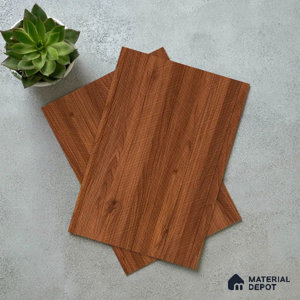 Wooden Look LM 21126 F Terranova Grain Zig Wave Texture Finish 8 ft x 4 ft Decorative Laminate - 1 mm | Suitable for TV Unit, Wardrobe, Kitchen Cabinets