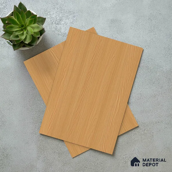 Wooden Look LM 21129 E Honey Wood Wooden Suede Finish 8 ft x 4 ft Decorative Laminate - 1 mm | Suitable for TV Unit, Wardrobe, Kitchen Cabinets