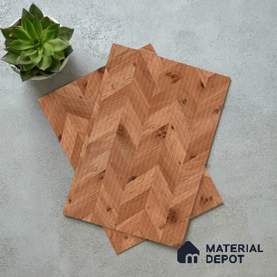 Pattern Fluted Look LM 21130 B Wanut Weave Fine Texture Finish 8 ft x 4 ft Decorative Laminate - 1 mm | Suitable for TV Unit, Wardrobe, Kitchen Cabinets