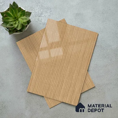 Wooden Look LM 21133 B Granello Oak Light Wooden High Gloss Finish 8 ft x 4 ft Decorative Laminate - 1 mm | Suitable for TV Unit, Wardrobe, Kitchen Cabinets