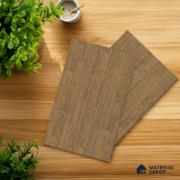 Wooden Look LM 18574 Nerolam Modish Dabema Walnut 8 ft x 4 ft Laminate - 1 mm | Suitable for TV Unit, Wardrobe, Kitchen Cabinets