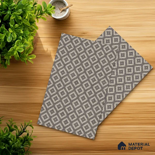 Patterned Look Cane 2 8 ft x 4 ft Texture Finish Decorative Laminate - 1 mm | Suitable for Bedroom, TV Unit, Wardrobe