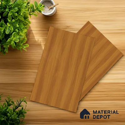 Wooden Look LM 18775 Toasted Hazelnut 8 ft x 4 ft Texture Finish Decorative Laminate - 1 mm | Suitable for TV Unit, Wardrobe, Kitchen Cabinets