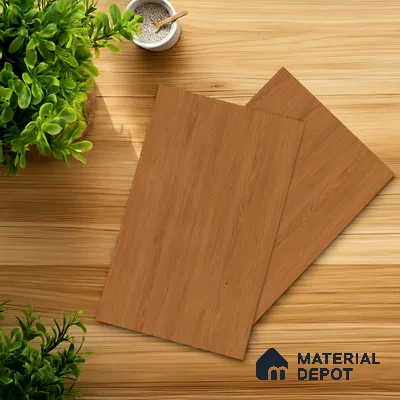 Wooden Look LM 18776 Caramelised Pine 8 ft x 4 ft Texture Finish Decorative Laminate - 1 mm | Suitable for TV Unit, Wardrobe, Kitchen Cabinets