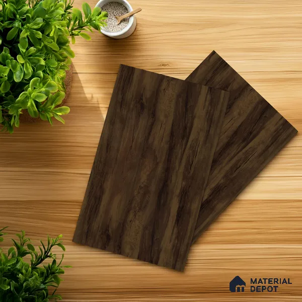 Wooden Look LM 18793 Dark Oak 8 ft x 4 ft Texture Finish Decorative Laminate - 1 mm | Suitable for TV Unit, Wardrobe, Kitchen Cabinets