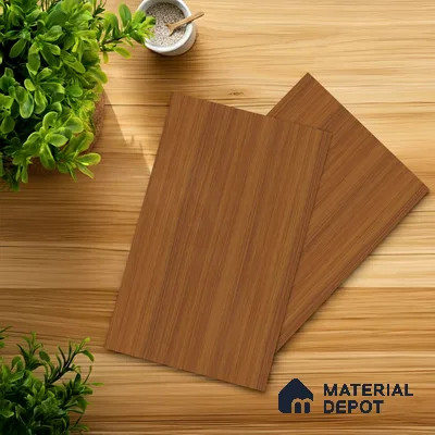 Wooden Look LM 21484 Terracotta Cherry 8 ft x 4 ft Matte Finish Decorative Laminate - 1 mm | Suitable for TV Unit, Wardrobe, Kitchen Cabinets