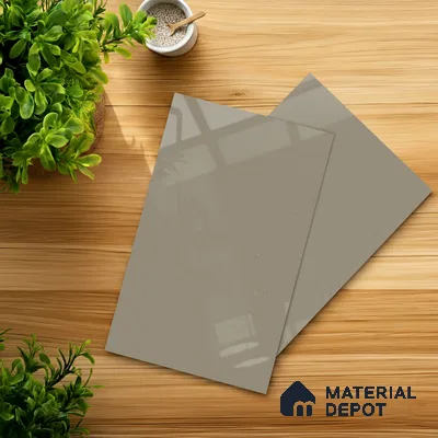 LM 21547 Sandy Beige 8ft x 4ft High Gloss Finish Decorative Laminate - 1 mm | Suitable for TV Unit, Wardrobe, Kitchen Cabinets