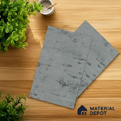Stone Look LM 21550 Grey Carrara 8ft x 4ft Texture Finish Decorative Laminate - 1 mm | Suitable for TV Unit, Wardrobe, Kitchen Cabinets