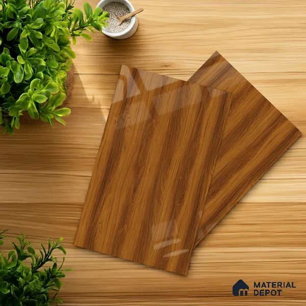 Wooden Look LM 21555 Honey Hazelnut 8ft x 4ft Texture Finish Decorative Laminate - 1 mm | Suitable for TV Unit, Wardrobe, Kitchen Cabinets