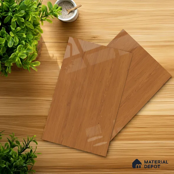 Wooden Look LM 21556 Caramelised Pine 8ft x 4ft Texture Finish Decorative Laminate - 1 mm | Suitable for TV Unit, Wardrobe, Kitchen Cabinets