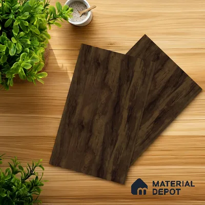 Wooden Look LM 21583 Dark Oak 8ft x 4ft Texture Finish Decorative Laminate - 1 mm | Suitable for TV Unit, Wardrobe, Kitchen Cabinets