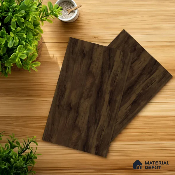 Wooden Look LM 21583 Dark Oak 8ft x 4ft Texture Finish Decorative Laminate - 1 mm | Suitable for TV Unit, Wardrobe, Kitchen Cabinets