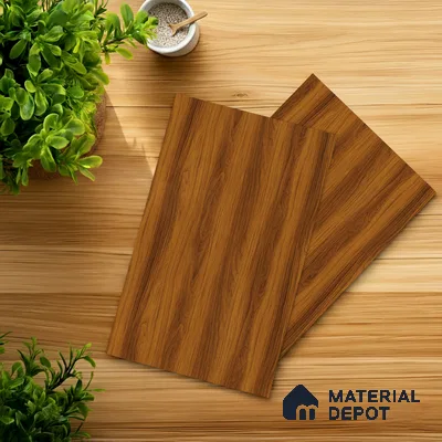 Wooden Look LM 21609 Honey Hazelnut 8ft x 4ft Suede Finish Decorative Laminate - 1 mm | Suitable for TV Unit, Wardrobe, Kitchen Cabinets
