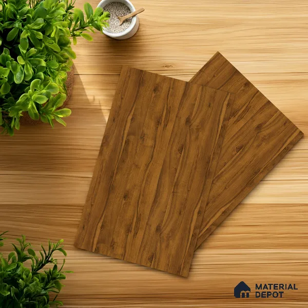 Wooden Look LM 21613 Tangerine Maple 8ft x 4ft Suede Finish Decorative Laminate - 1 mm | Suitable for TV Unit, Wardrobe, Kitchen Cabinets