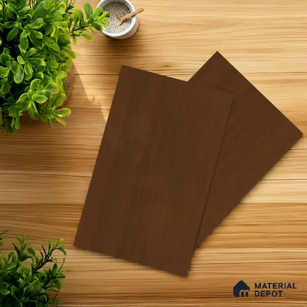 Wooden Look LM 21614 Rich Mahogany 8ft x 4ft Suede Finish Decorative Laminate - 1 mm | Suitable for TV Unit, Wardrobe, Kitchen Cabinets