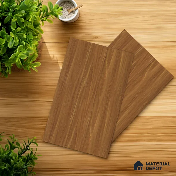 Wooden Look LM 21619 Rustic Honey 8ft x 4ft Suede Finish Decorative Laminate - 1 mm | Suitable for TV Unit, Wardrobe, Kitchen Cabinets