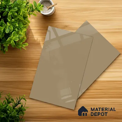 GA 4003 8 ft x 4 ft High Gloss Finish 6H Antiscratch Acrylic Laminate - 1.5 mm | Suitable for Living Room, Kitchen, Office | Matching Edgeband Code EB 4003