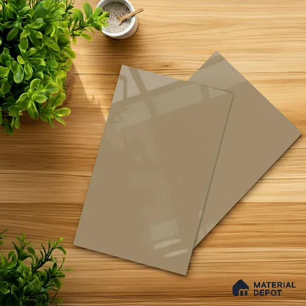 GA 4003 8 ft x 4 ft High Gloss Finish 6H Antiscratch Acrylic Laminate - 1.5 mm | Suitable for Living Room, Kitchen, Office | Matching Edgeband Code EB 4003