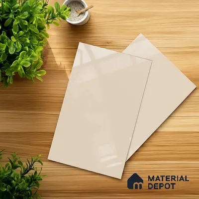 GA 4007 8 ft x 4 ft High Gloss Finish 6H Antiscratch Acrylic Laminate - 1.5 mm | Suitable for Living Room, Kitchen, Office | Matching Edgeband Code EB 4007