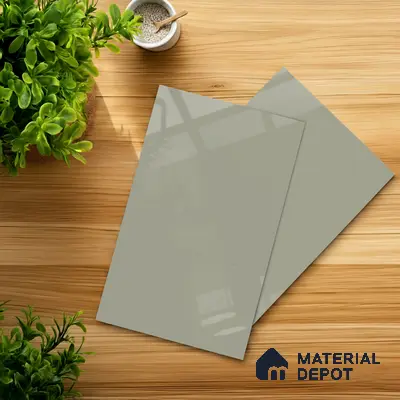 GA 4008 8 ft x 4 ft High Gloss Finish 6H Antiscratch Acrylic Laminate - 1.5 mm | Suitable for Living Room, Kitchen, Office | Matching Edgeband Code EB 4008