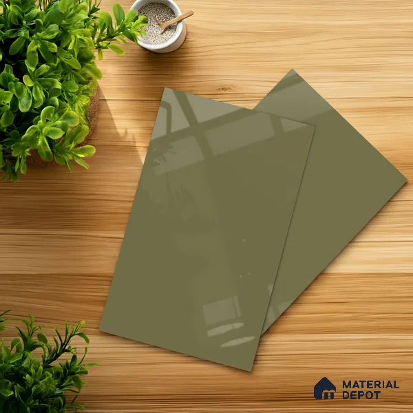 GA 4009 8 ft x 4 ft High Gloss Finish 6H Antiscratch Acrylic Laminate - 1.5 mm | Suitable for Living Room, Kitchen, Office | Matching Edgeband Code EB 4009