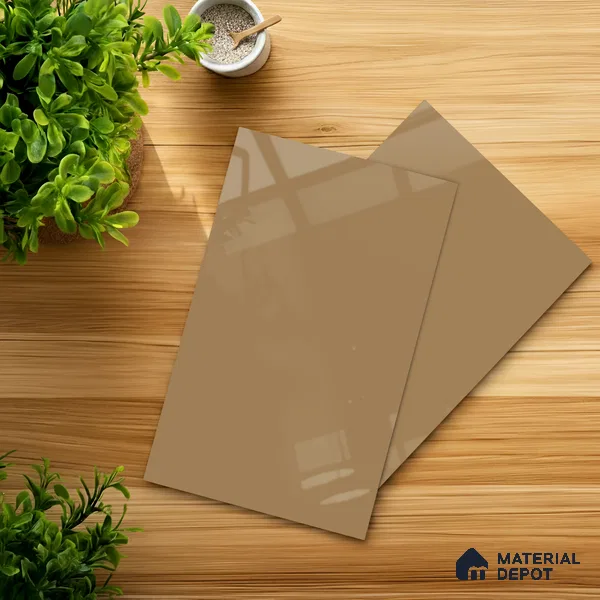 GA 4020 8 ft x 4 ft High Gloss Finish 6H Antiscratch Acrylic Laminate - 1.5 mm | Suitable for Living Room, Kitchen, Office | Matching Edgeband Code EB 4020