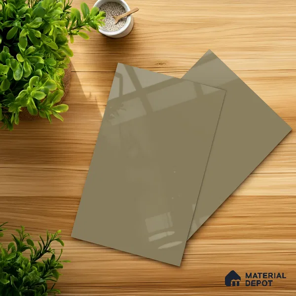 GA 4027 8 ft x 4 ft High Gloss Finish 6H Antiscratch Acrylic Laminate - 1.5 mm | Suitable for Living Room, Kitchen, Office | Matching Edgeband Code EB 4027