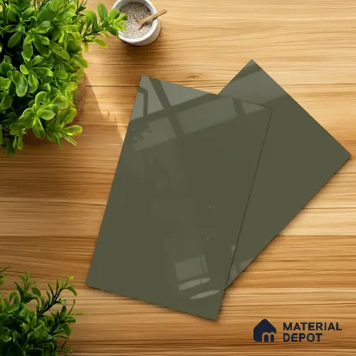 GA 4033 8 ft x 4 ft High Gloss Finish 6H Antiscratch Acrylic Laminate - 1.5 mm | Suitable for Living Room, Kitchen, Office | Matching Edgeband Code EB 4033