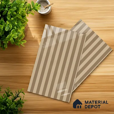 GA 4143 8 ft x 4 ft Stripe Matte Finish 6H Antiscratch Acrylic Laminate - 1.5 mm | Suitable for Living Room, Kitchen, Office
