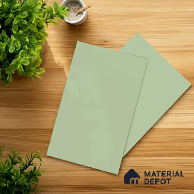 Pale Sage Green Solid Colors Look LM 21805 8 ft x 4 ft Matte Finish 6H Anti Scratch Acrylic Laminate - 1.5 mm | Suitable for Living Room, Kitchen, Office