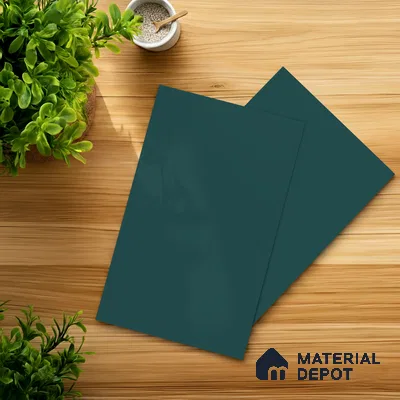 Teal Blue Solid Colors Look LM 21806 8 ft x 4 ft Matte Finish 6H Anti Scratch Acrylic Laminate - 1.5 mm | Suitable for Living Room, Kitchen, Office