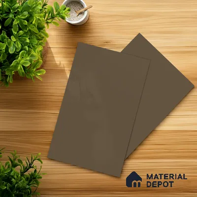 Chocolate Brown Solid Colors Look LM 21809 8 ft x 4 ft Matte Finish 6H Anti Scratch Acrylic Laminate - 1.5 mm | Suitable for Living Room, Kitchen, Office