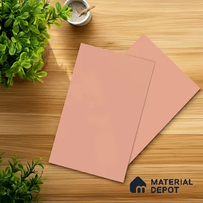 Dusty Pink Solid Colors Look LM 21813 8 ft x 4 ft Matte Finish 6H Anti Scratch Acrylic Laminate - 1.5 mm | Suitable for Living Room, Kitchen, Office