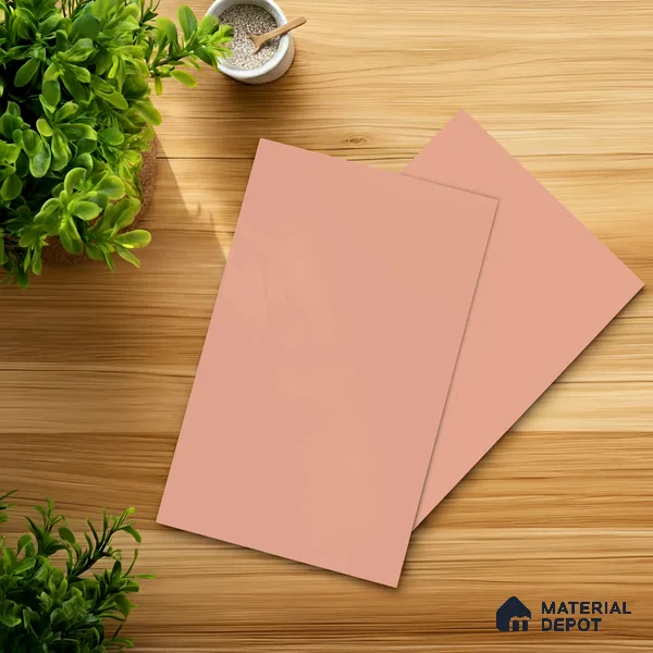 Dusty Pink Solid Colors Look LM 21813 8 ft x 4 ft Matte Finish 6H Anti Scratch Acrylic Laminate - 1.5 mm | Suitable for Living Room, Kitchen, Office