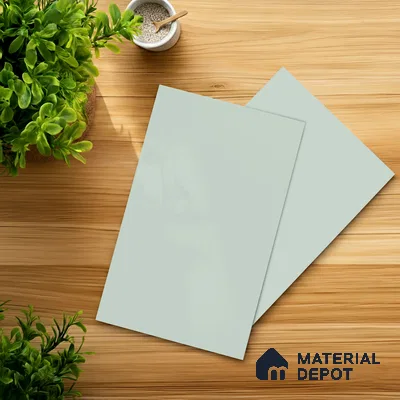Pale Blue Solid Colors Look LM 21817 8 ft x 4 ft Matte Finish 6H Anti Scratch Laminate - 1.5 mm | Suitable for Living Room, Kitchen, Office