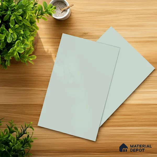 Pale Blue Solid Colors Look LM 21817 8 ft x 4 ft Matte Finish 6H Anti Scratch Laminate - 1.5 mm | Suitable for Living Room, Kitchen, Office