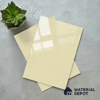 Beige Sparkle Look LM 23254 Harmony 8 ft x 4 ft High Gloss Finish 6H Anti Scratch Acrylic Laminate - 1.5 mm | Suitable for Kitchen Cabinet, TV Unit, Wardrobe