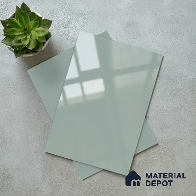 Powder Blue Solid Colors Look LM 23319 Star Gaze 8 ft x 4 ft High Gloss Finish 6H Anti Scratch Acrylic Laminate - 1.5 mm | Suitable for Living Room, Kitchen, Office