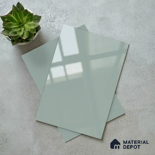Powder Blue Solid Colors Look LM 23319 Star Gaze 8 ft x 4 ft High Gloss Finish 6H Anti Scratch Acrylic Laminate - 1.5 mm | Suitable for Living Room, Kitchen, Office