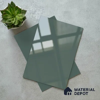 Blue Solid Colors Look LM 23321 Cool Blue 8 ft x 4 ft High Gloss Finish 6H Anti Scratch Acrylic Laminate - 1.5 mm | Suitable for Living Room, Kitchen, Office