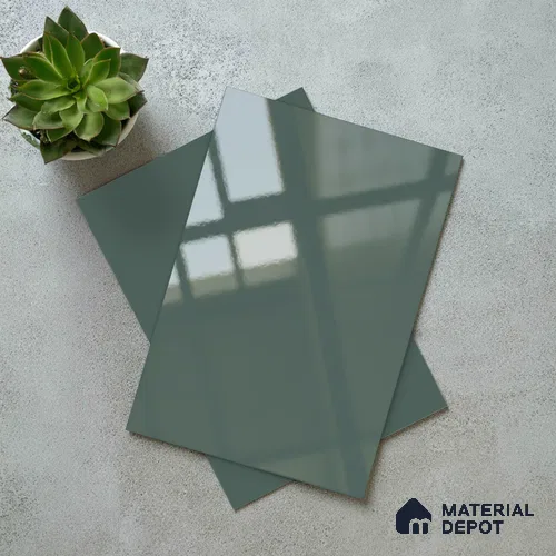Blue Solid Colors Look LM 23321 Cool Blue 8 ft x 4 ft High Gloss Finish 6H Anti Scratch Acrylic Laminate - 1.5 mm | Suitable for Living Room, Kitchen, Office